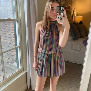 Rainbow halter top dress